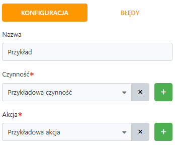 Przykład konfiguracji formularza